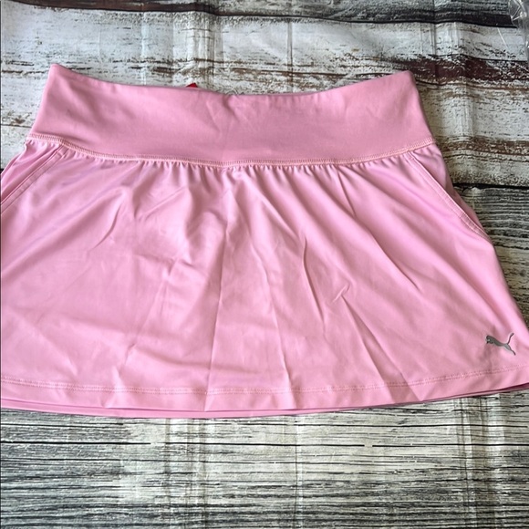 Puma Pink Power Shape Golf Mini Skirt w/side & back pockets  Size Large - Picture 1 of 8